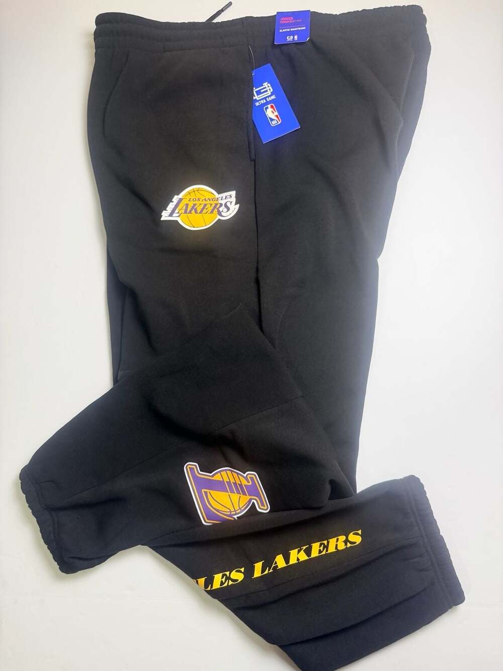 Ultra Game NBA Los Angeles Lakers Keystone Jogger Sweatpants Men’s XXL Black